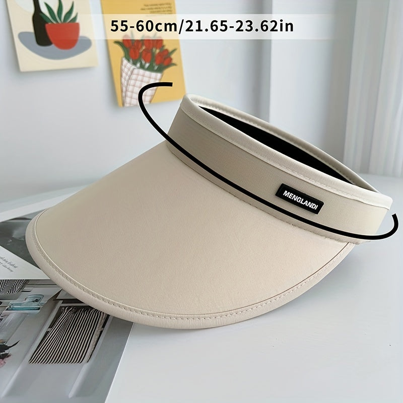 Candy Elastic Visor Hat Sunscreen Travel Beach Hats