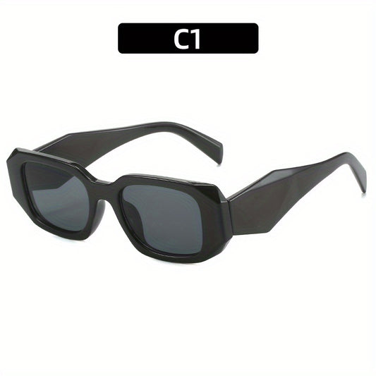 Rectangle Sunglasses Casual Gradient Glasses UV400