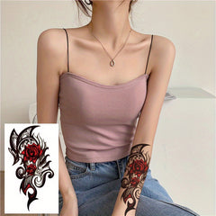 Flower Snake Lion Wolf Tattoo Sticker