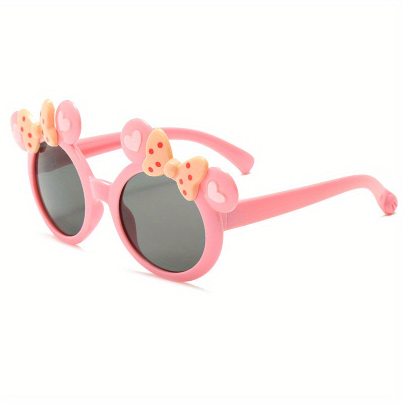 Kids Cartoon Bow Sunglasses UV Resistant