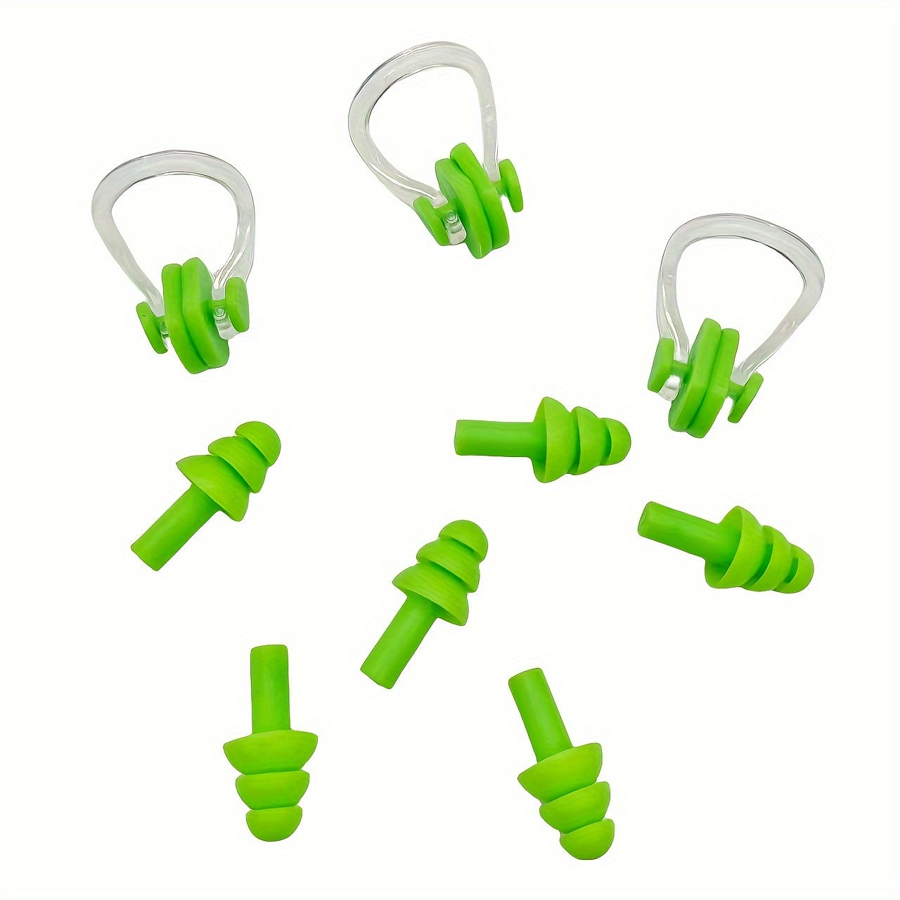 Swimming Earplugs & Nose Clip Set - Accessories for Swimmers