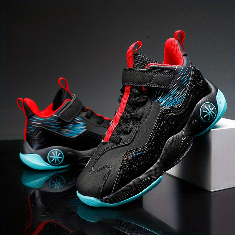 Breathable Boys Basketball Shoes, Non Slip Training Sneakers