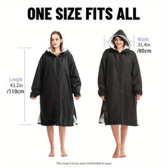 Quick Drying Surf Poncho Changing Robe with Hood and Pocket