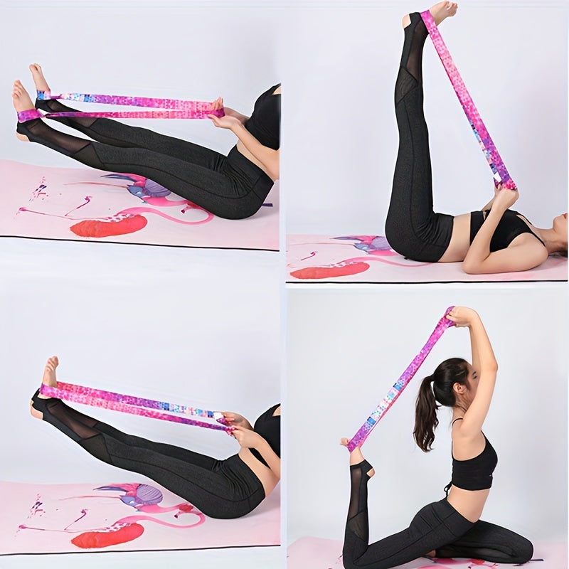 Adjustable Sports Stretch Belt for Yoga & Pilates Workouts