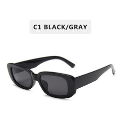 Vintage Rectangle Sunglasses Women UV 400 Driving Glasses