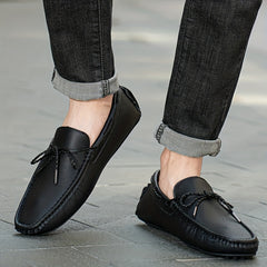 Men's Bowknot Moccasin Loafers Non-slip Driving Shoes