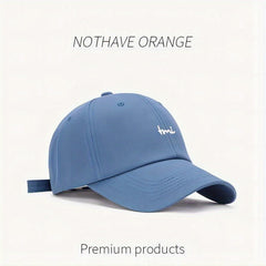 Embroidery Baseball Cap Solid Sun Hat Unisex Sunscreen Dad Hats