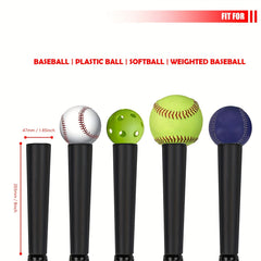 Adjustable Baseball Softball Tripod Rubber Tee For Batting