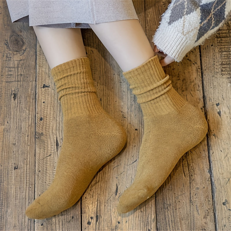 10 Pairs Comfy Breathable Mid Tube Women's Socks