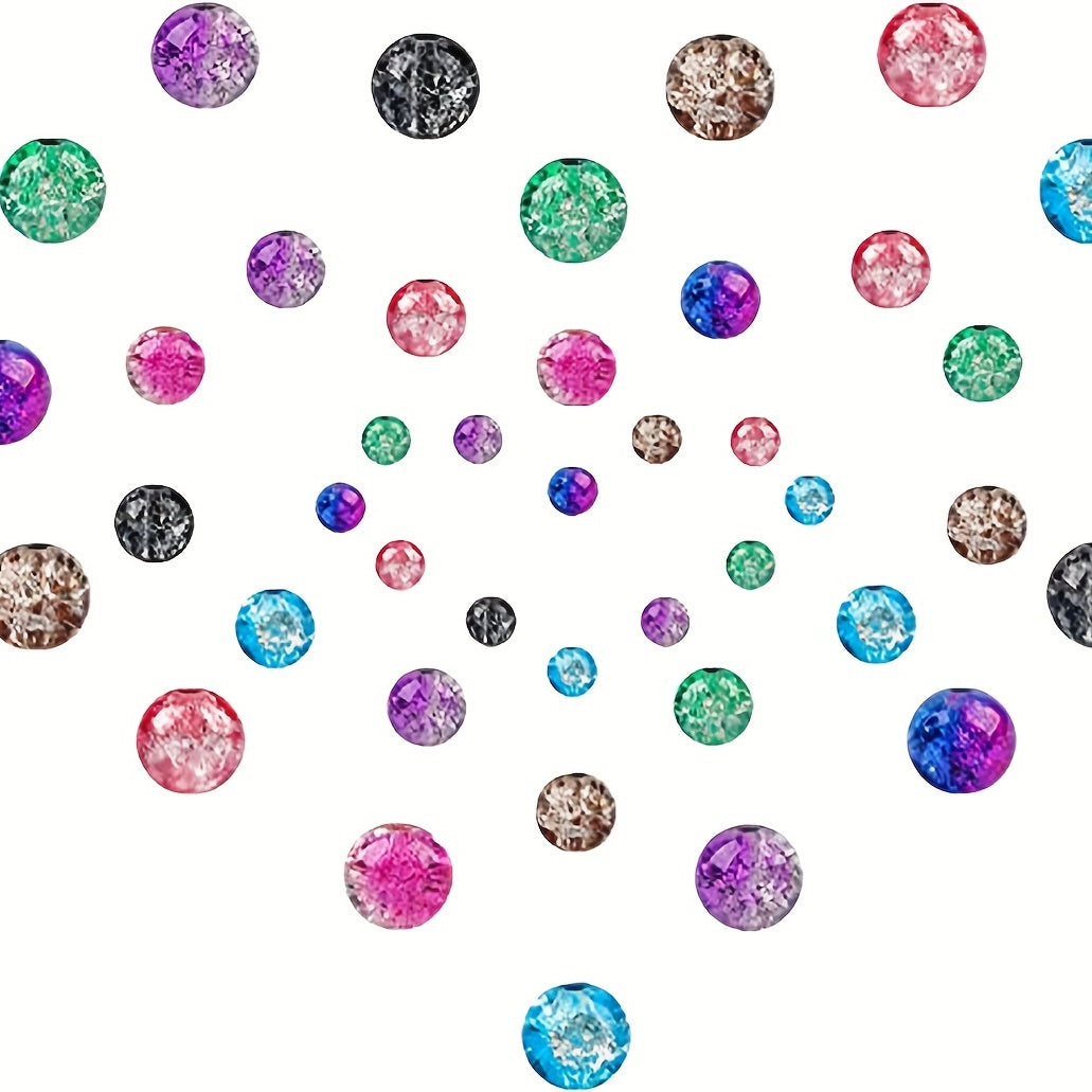 Glass Bead Set Box 8 Beaded Loose Beads DIT Bracelet Necklace Jewelry