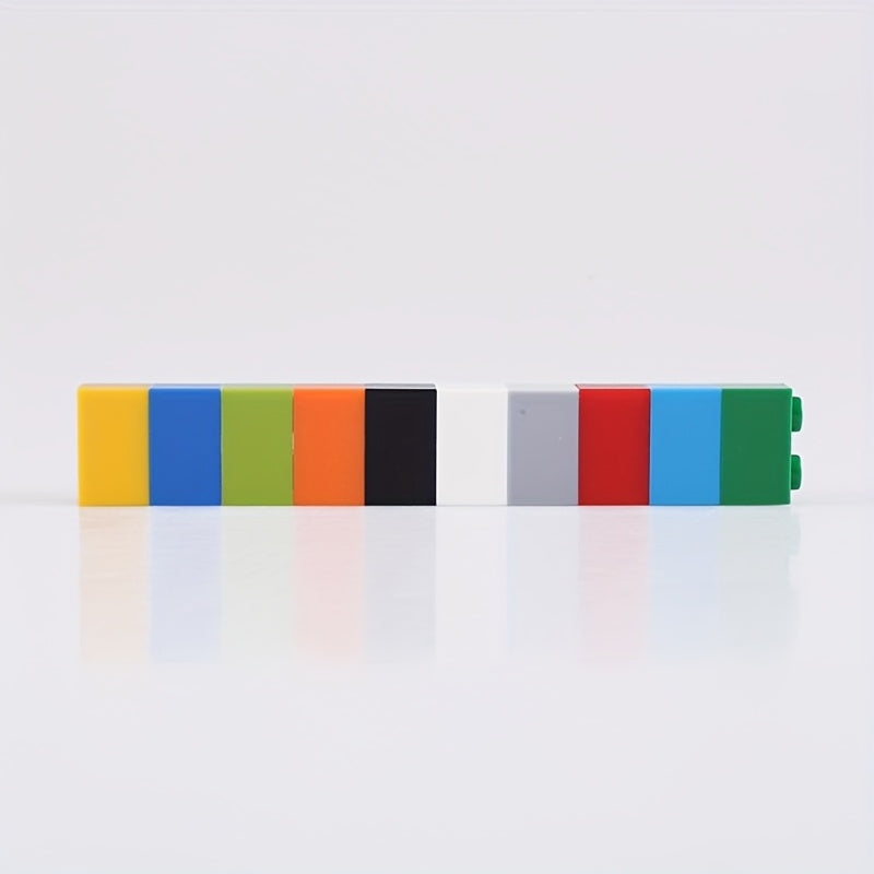 58pcs 1x2 Thick Bricks for DIY Building Toys - Christmas Scene Construction