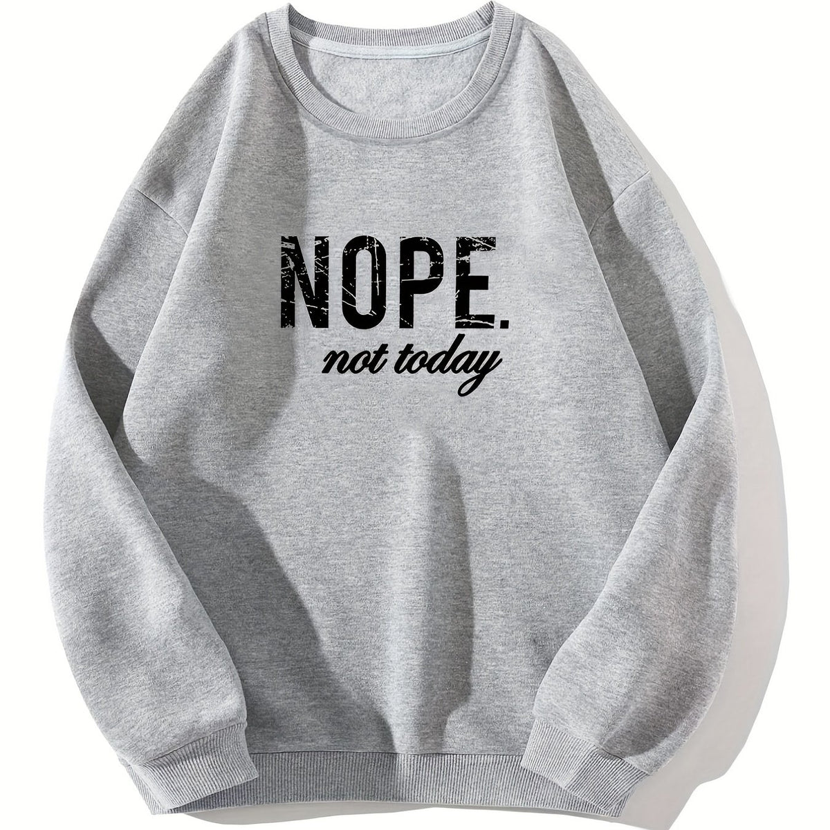 Letter Print Pullover Sports Sweatshirt for Women