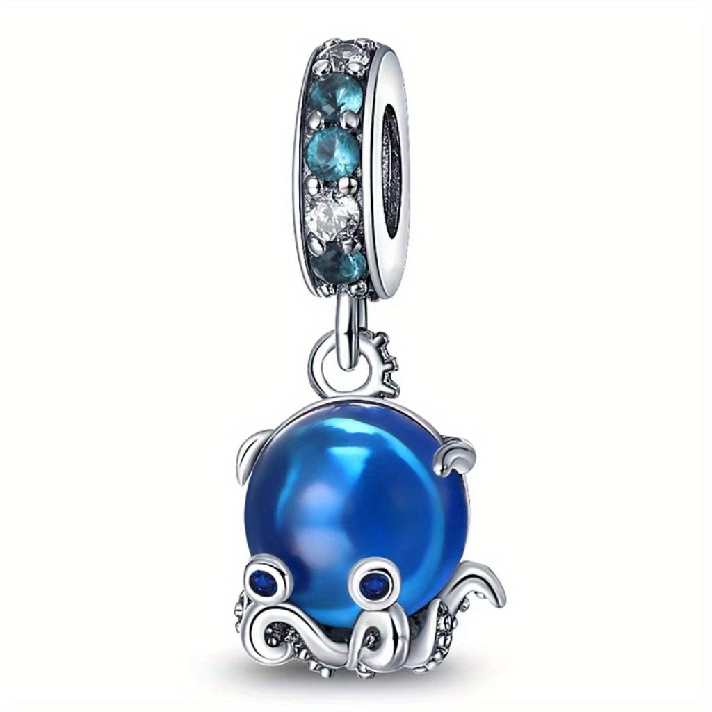 925 Silver Chameleon Charm Bead Pendant for DIY Bracelet