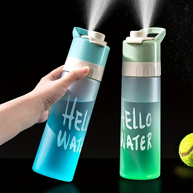 Outdoor Fitness Water Cup 650ml Large Capacity Bottle Spray Water Portable