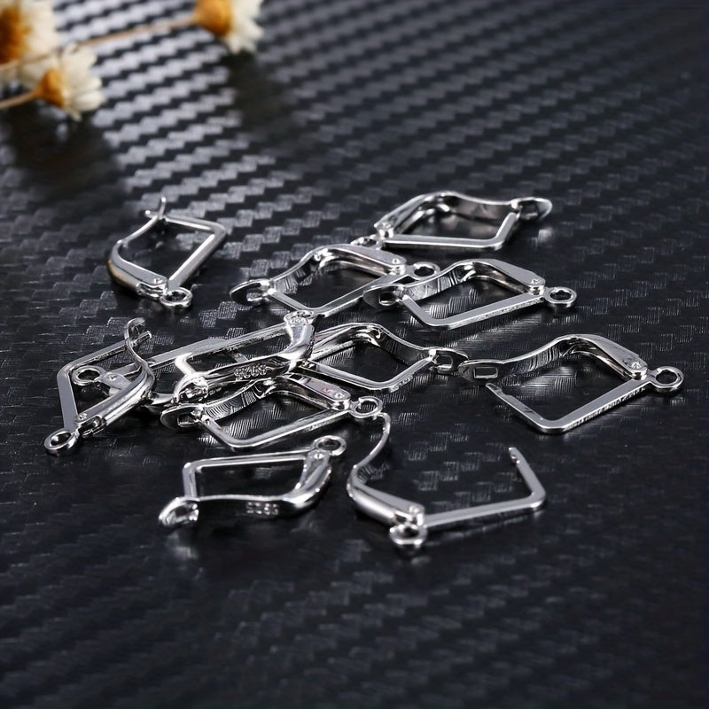 100pcs Pack Silver Jewelry Findings Earring DIY Accessories
