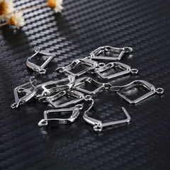 100pcs Pack Silver Jewelry Findings Earring DIY Accessories