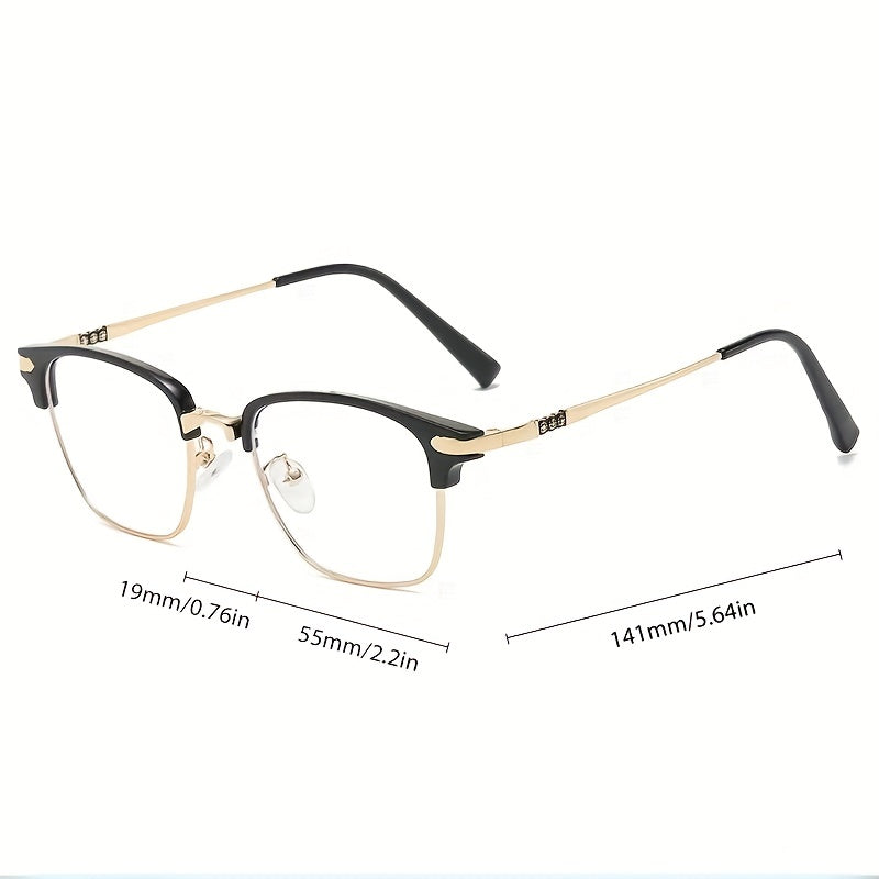Square Clear Lens Anti Eyestrain Reading Glasses