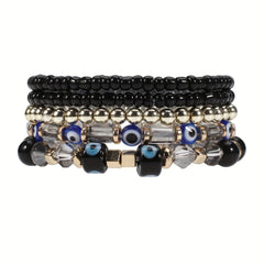Boho Beaded Bracelet Set Stackable Hand Jewelry Women