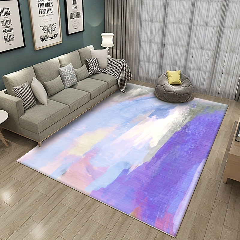 Modern Abstract Artistic Area Rug Soft Comfy Non-Slip Carpet for Bedroom Living