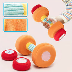 Kids Fitness Toy Set Toddler Workout Equipment Dumbbell Pretend Play Exercise