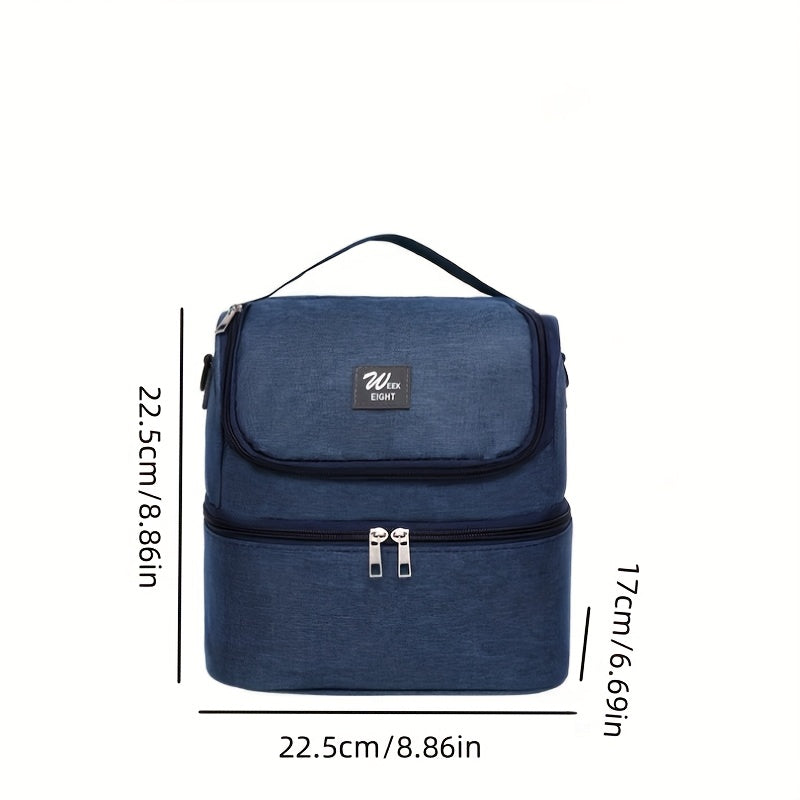 Double Layer Insulated Bag w/ Shoulder Straps