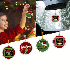 1pc Christmas Green Acrylic Funny Decoration Pendant