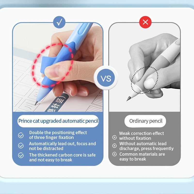 1pc Easy-to-Hold Auto Pencil for Kids with Pencil Grips