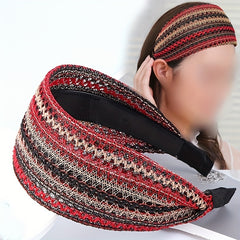 Wide Lace Headbands Non Slip Hair Band Headwraps Embroidery Hair Hoop