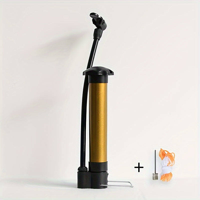 Golden Basketball Pump Household Inflatable Pump Mini Portable Manual Pump