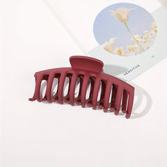 Solid Style Hair Claw Shark Claw PVC Hair Accessories For Women And Girls