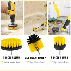 3pcs Power Scrubber Brush Set for Showers Tubs Bathroom Tile Grout
