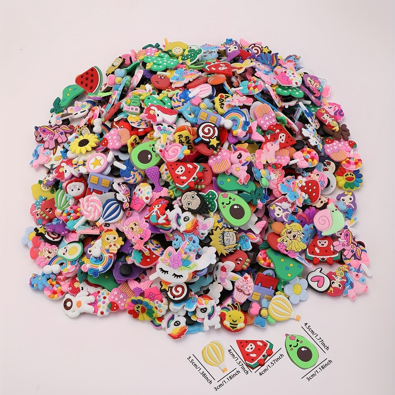 Mixed Style Shoe Charms PVC Decorations Random Cartoon Characters