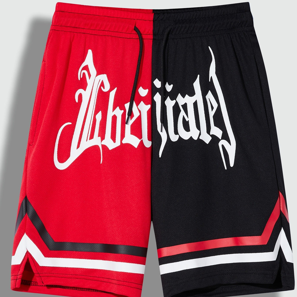 Boys Block Letter Print Gym Workout Shorts Quick Dry Lightweight