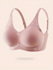 Pinkl Wireless Breathable Full Coverage Bra Solid Hollow Bra