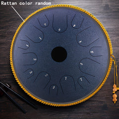 Steel Tongue Drum 14 Tone Handheld Tank Drum Percussion Instrument