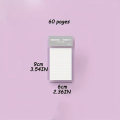 Sticky Note Paper Cartoon Student Notebook Creative Sticker