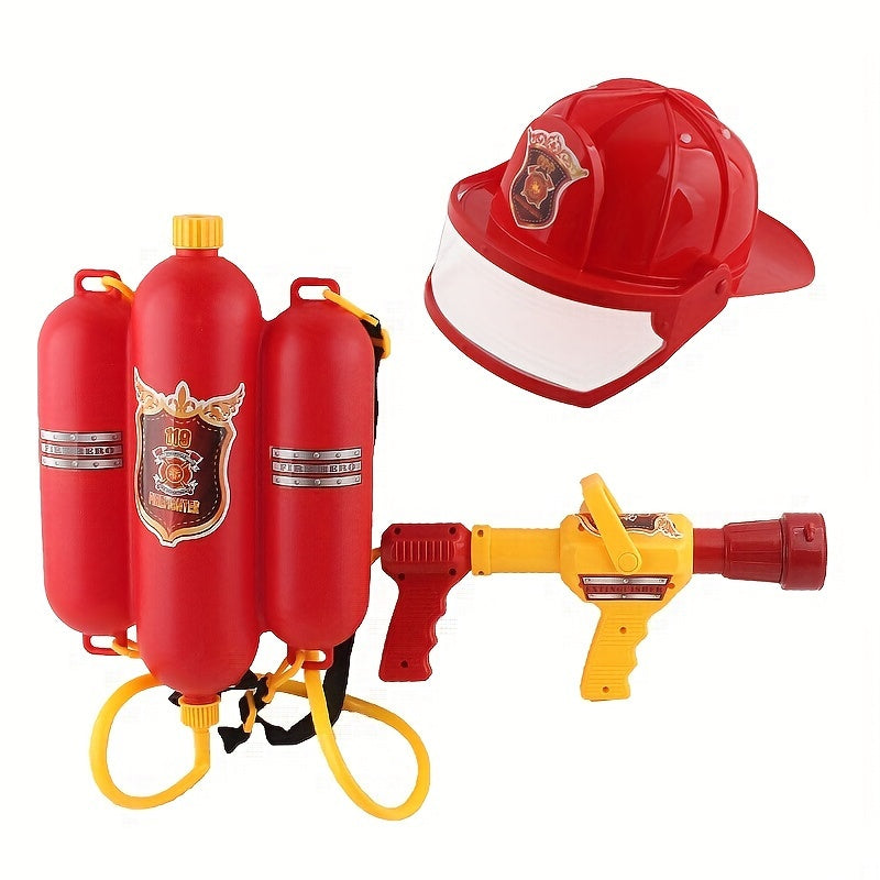 Firefighter Role Play Set with Hats & Water Guns for Kids