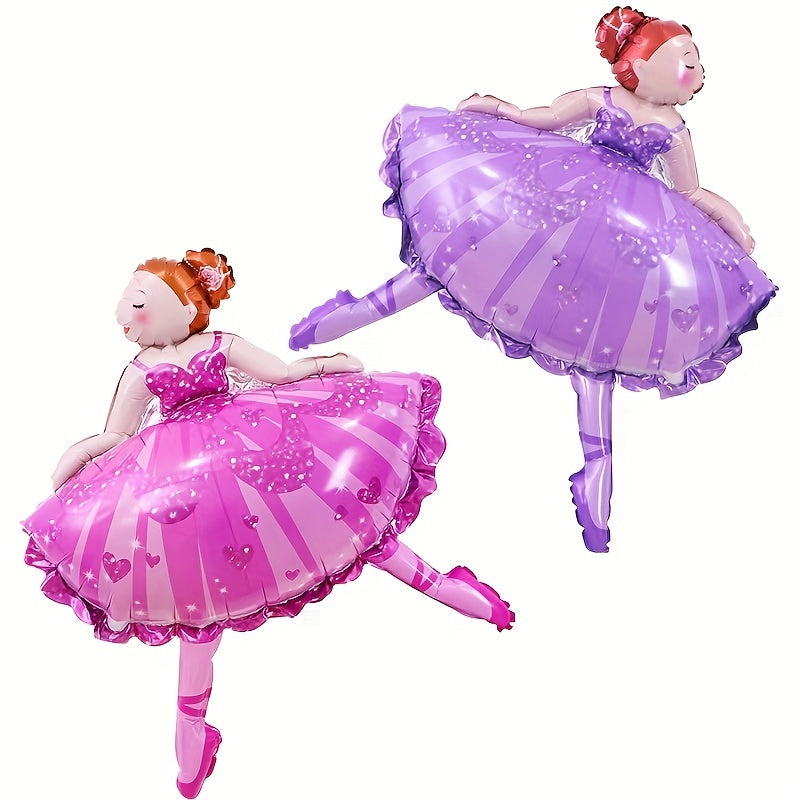 Aluminum Film Ballet Dancing Lady Balloon Decoration