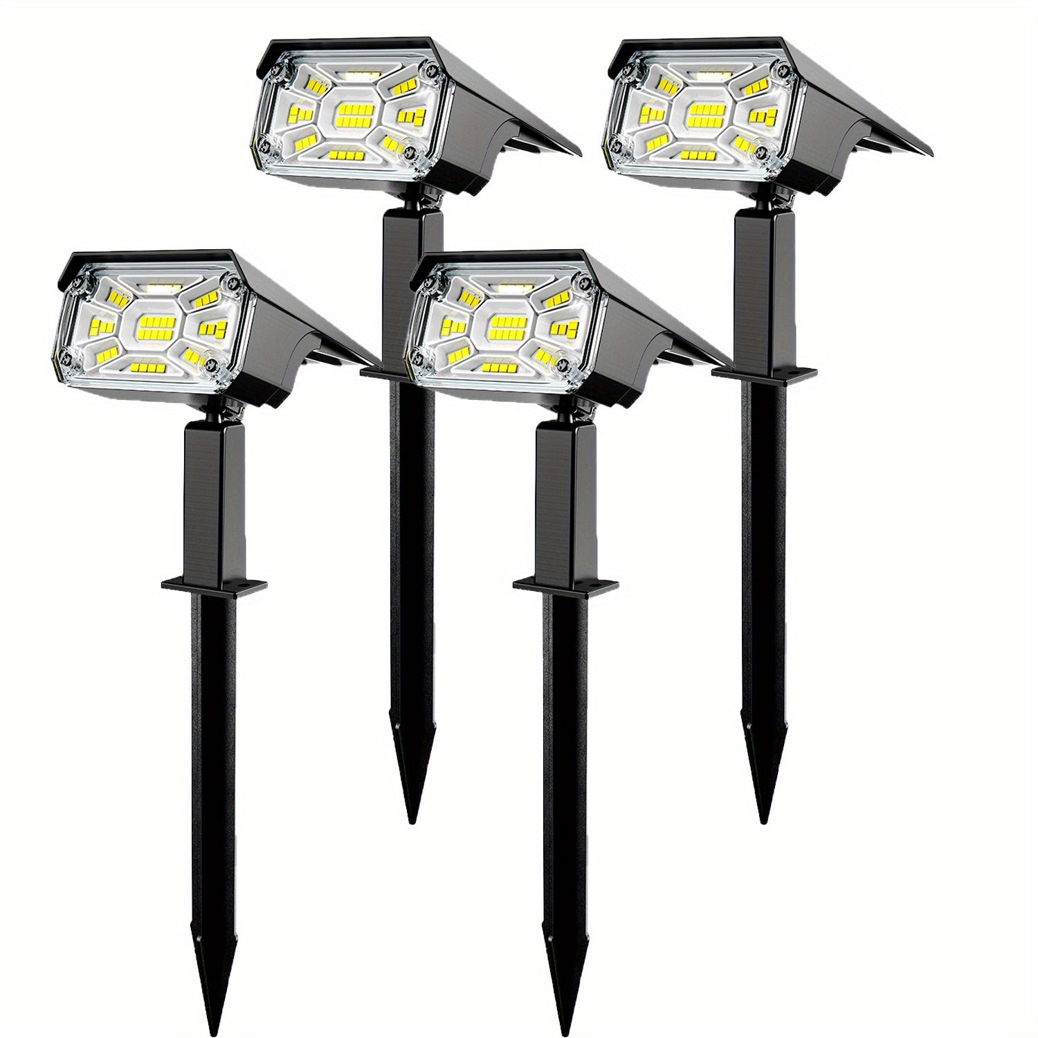 Solar Spot Lights Outdoor 38 LEDs Garden Landscape Spotlights
