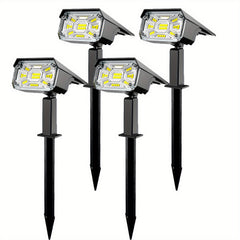 Solar Spot Lights Outdoor 38 LEDs Garden Landscape Spotlights
