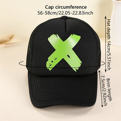 Men's Embroidered Baseball Cap Outdoor Mesh Hat