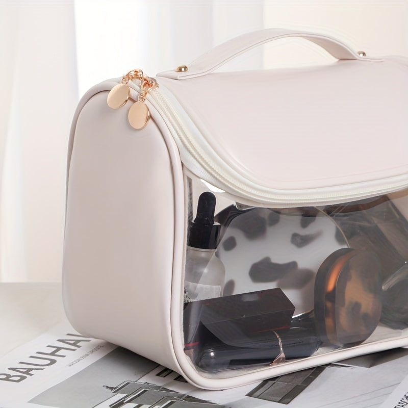 Transparent Cosmetic Bag Portable Toiletry Wash Handbag