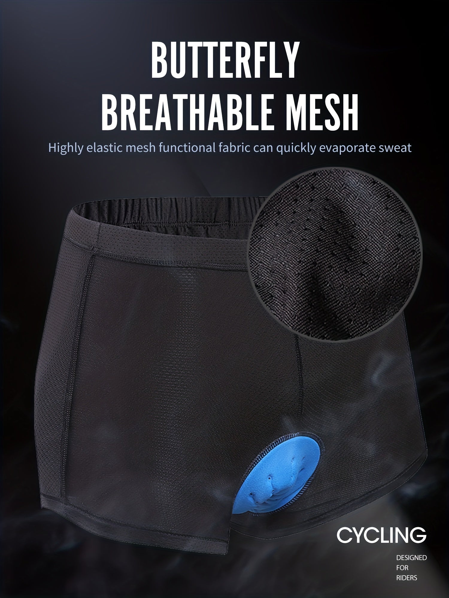 Men's Breathable Cycling Shorts with Cushioning for Comfortable Riding