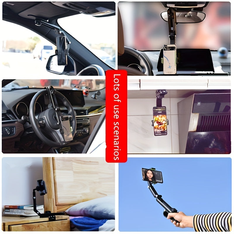 Rotatable Sun Visor Car Phone Mount - Secure & Visible Driving