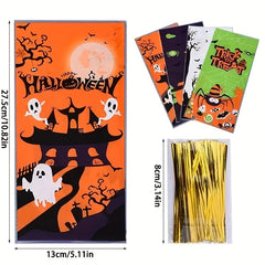 50pcs Halloween Candy Bag Creative Tote Bag Children's Gift Bag Party Decoration