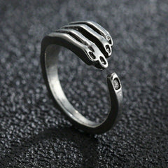 Men's Vintage Flower Snake Hug Ring Punk Metal Boho Party Jewelry