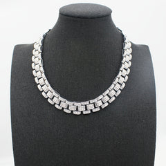 Hip Hop Cuban Link Chain Bracelet Men Necklace Jewelry