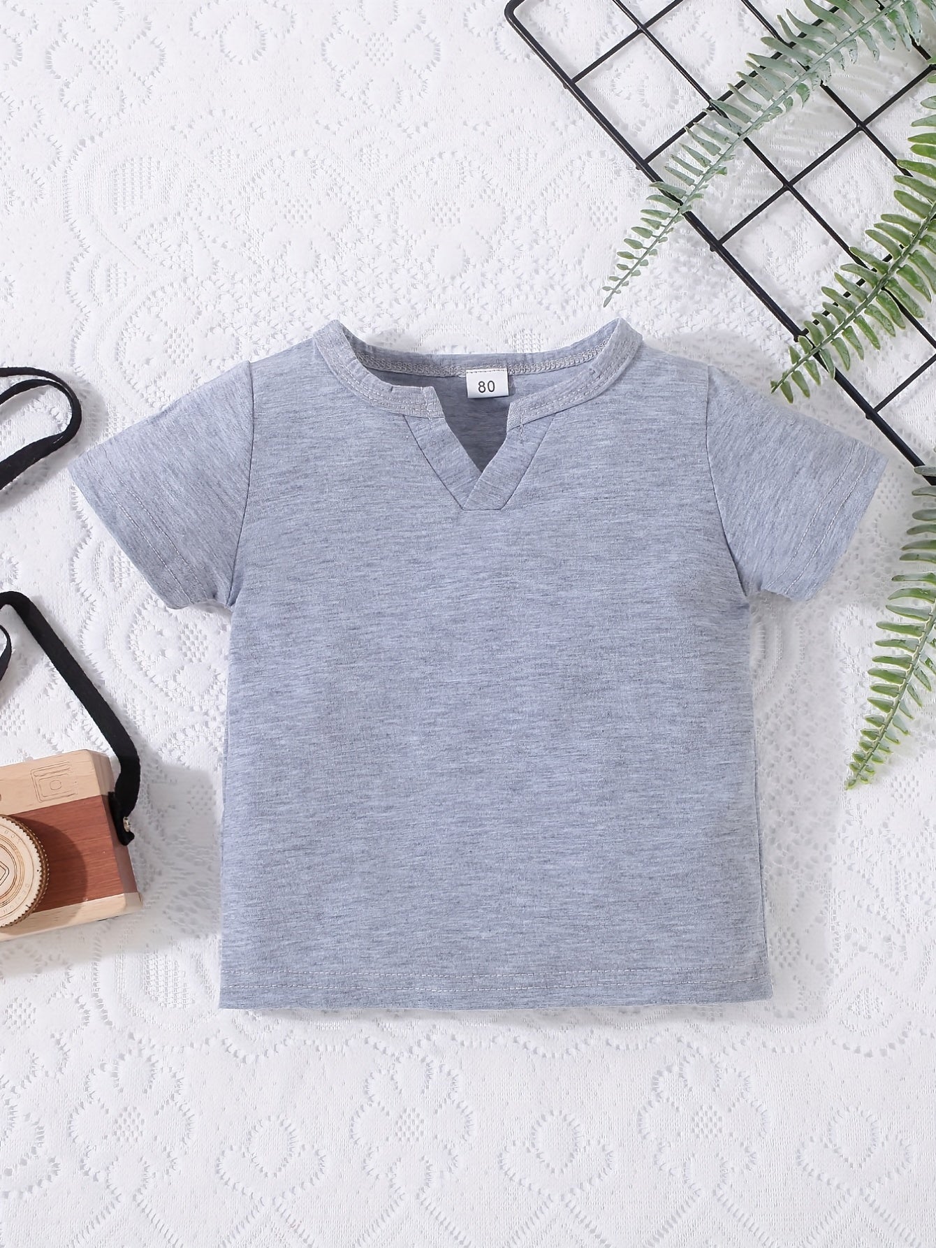 Baby Boys V Neck T shirt Tees Tops Soft Comfortable Summer Clothes