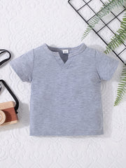 Baby Boys V Neck T shirt Tees Tops Soft Comfortable Summer Clothes