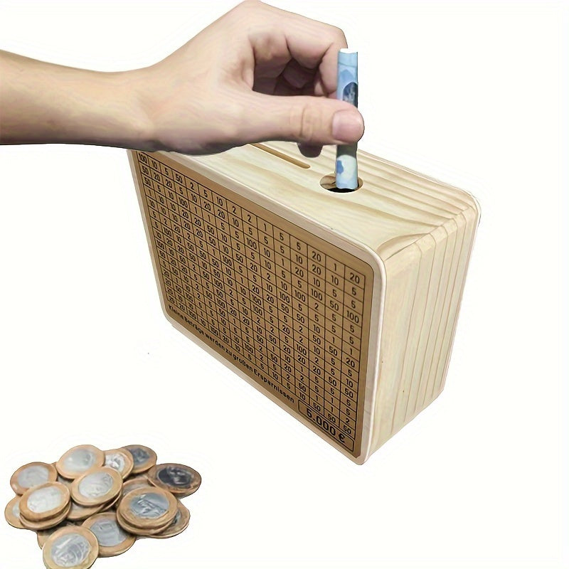 DIY Wooden Piggy Bank Money Jar for Financial Management